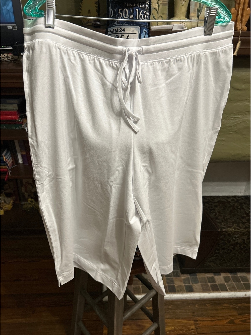Style&Co. Women's Bright White Skimmer Pants, Size XL